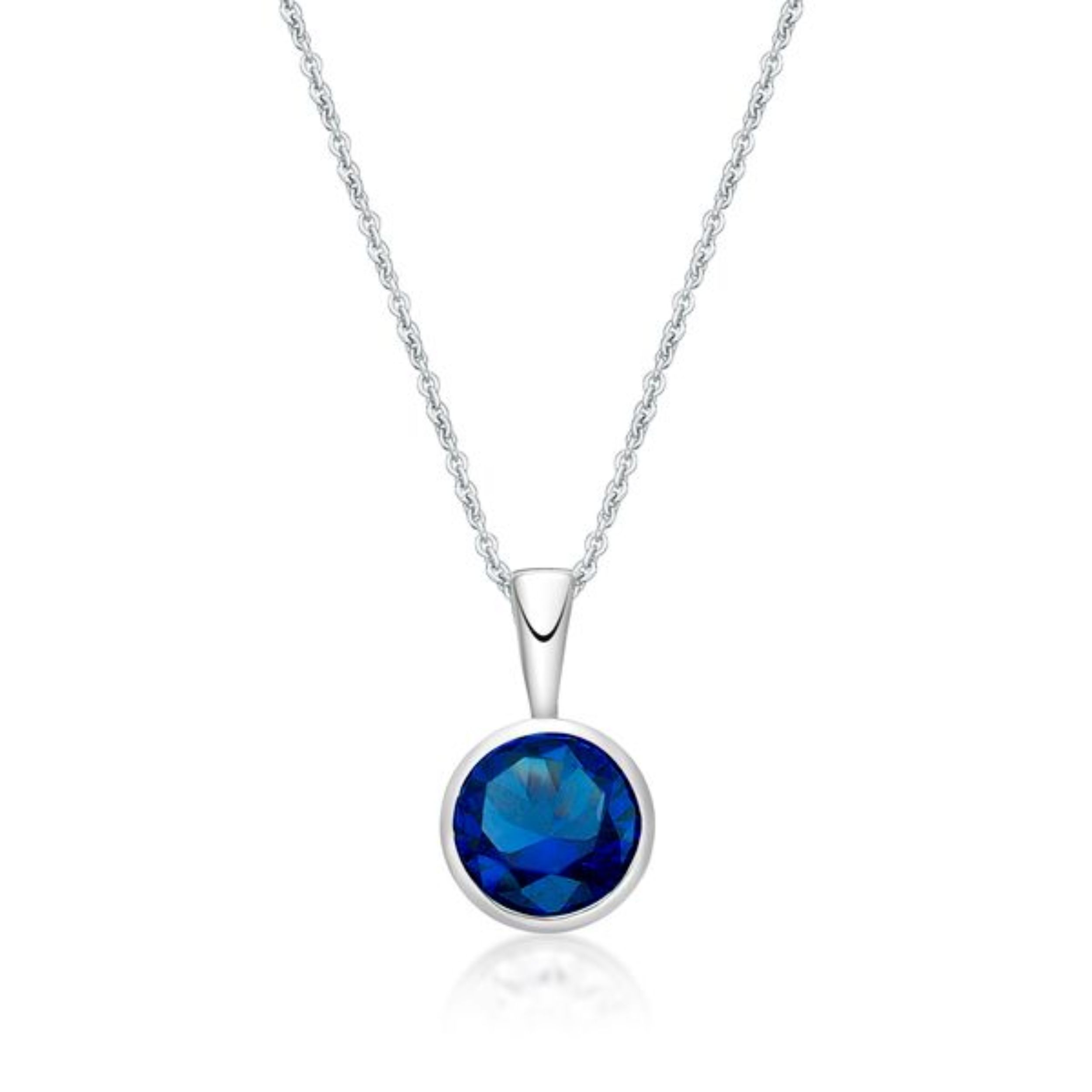 Picture of SEPTEMBER, 5mm BEZEL PENDANT with CHAIN